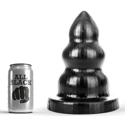 All Black Plug AB96 Triple Pleasure M 23 x 13cm
